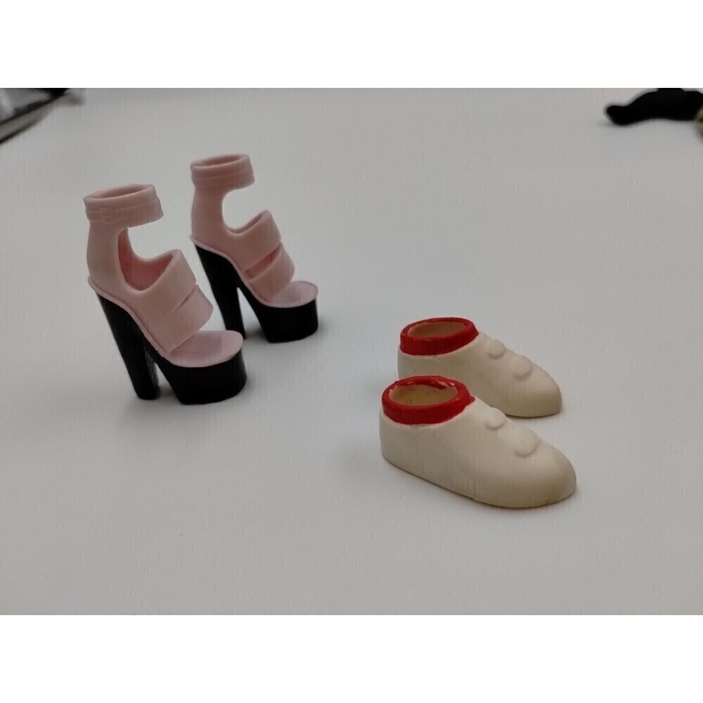 Monster High Doll Pink Platforms High Heels & Flats Sneakers Set Of 2